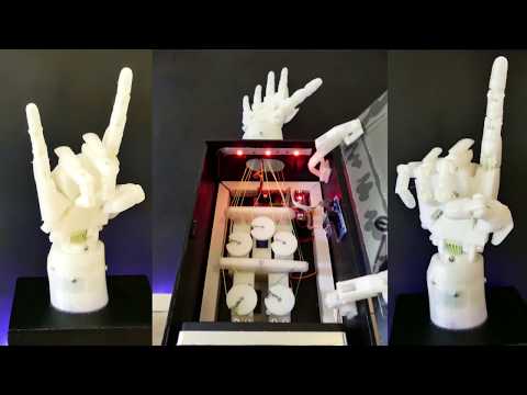 3D Printed robotic hand | Arduino &amp; ESP8266