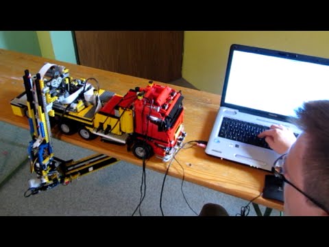 Arduino + Lego Technik Sprachsteuerung für Brückenuntersichtgerät