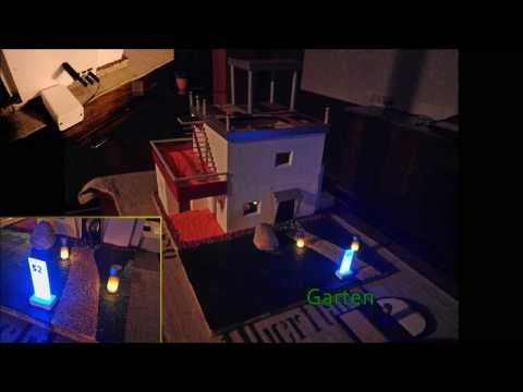Model House with Electric Light