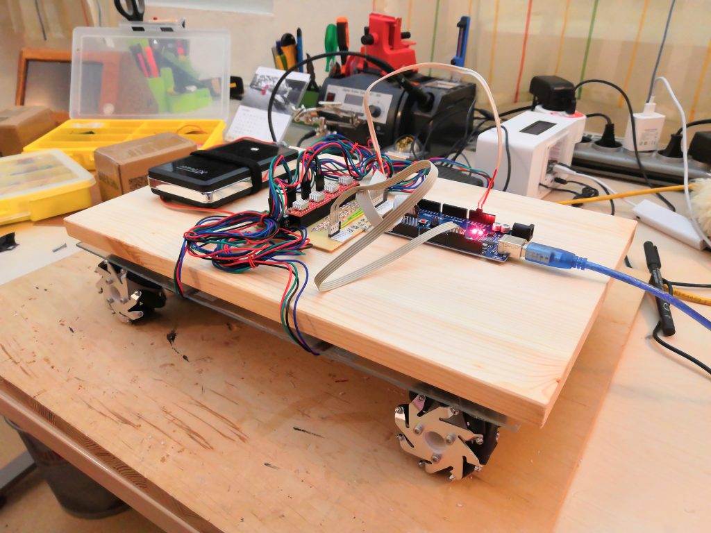 mobile robot with intermediate layer