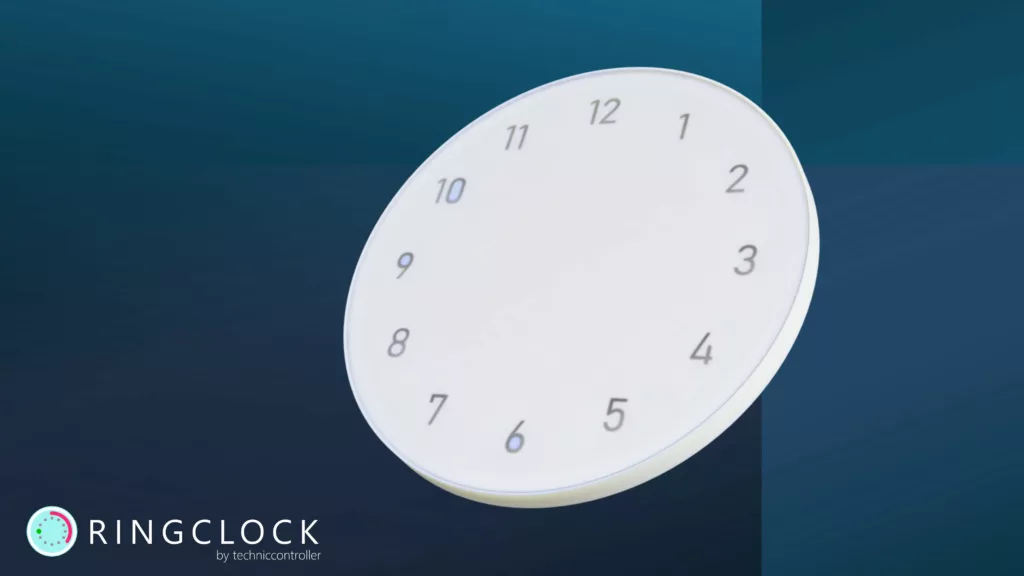 Rendering of the fully assembled RIngClock